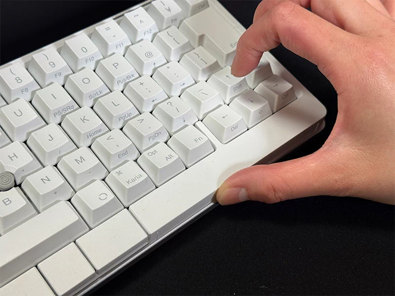 ジェスチャーパッドではキー入力以外の操作を行えます