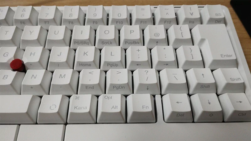 キートップ前面にもプリントされているキーがあります