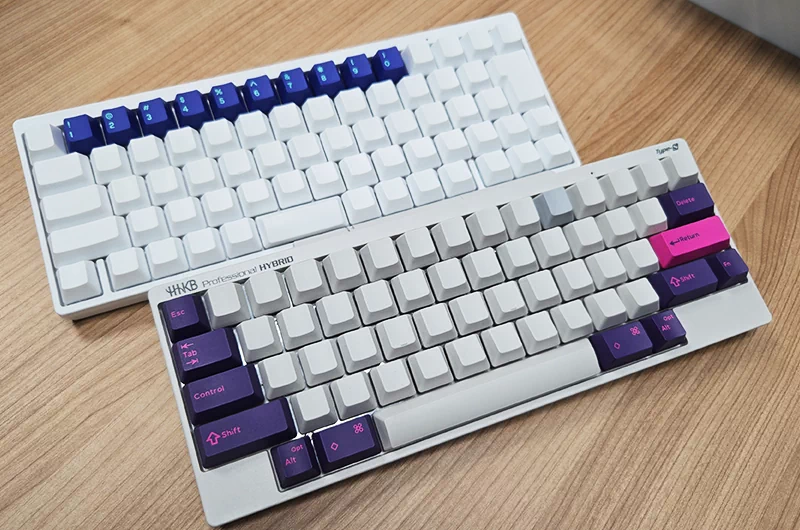 購入したキーキャップセットに換装した2台のHHKB