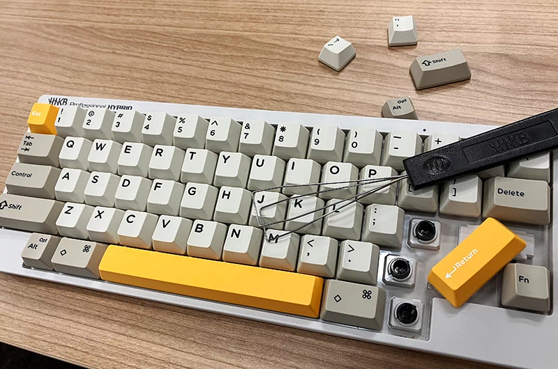 すべてのキートップを換装中のType-S