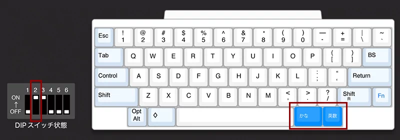Professional HYBRID Type-S（macOS）の設定例（標準レイヤー）