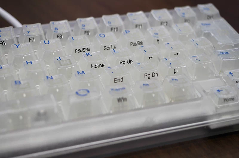 製品化されなかった幻のスケルトンHHKB