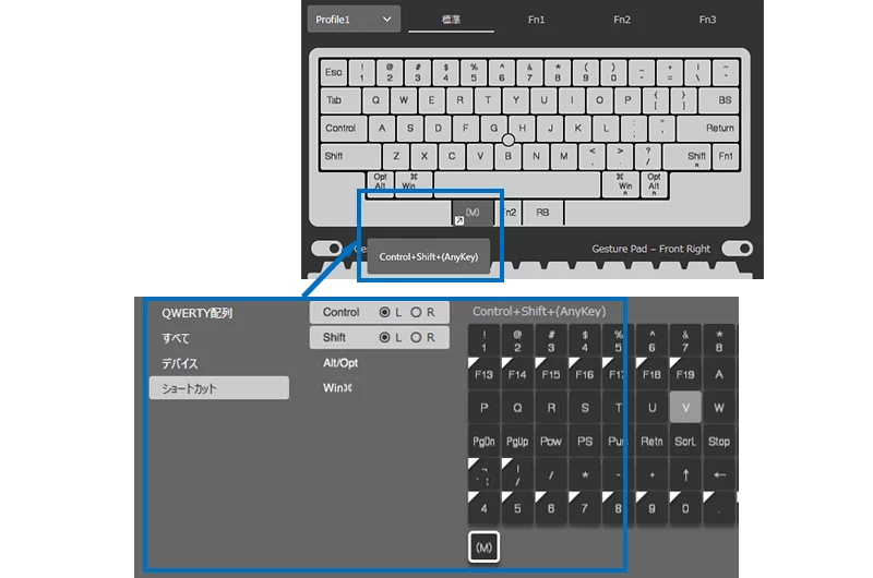 (M)(AntKey)の設定例