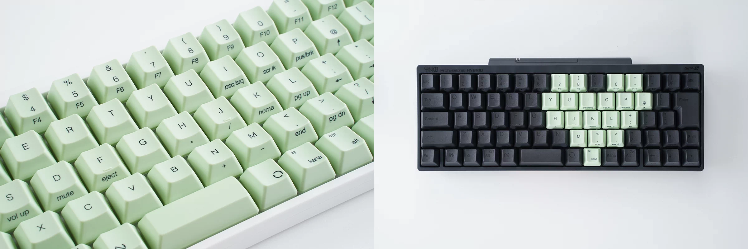 [極美品]HHKB Professional HYBRID & キートップセット HHKB Professional HYBRID Type-Sと山葵（わさび）キートップの