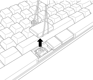 Removing the Mouse Key Top