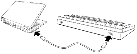 USB Type-Cケーブルで接続する