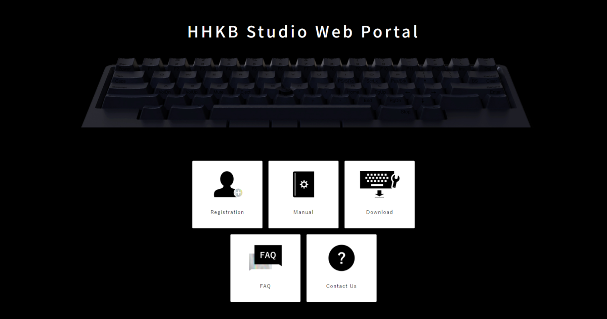 Happy Hacking Keyboard | HHKB Studio Web Portal | PFU